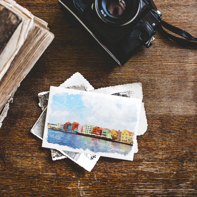 Beautiful Curacao Island Travel Postcard (curacao vintage postcard)