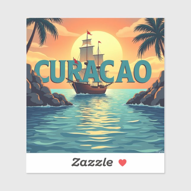 Beautiful curacao sunset  (Sheet)