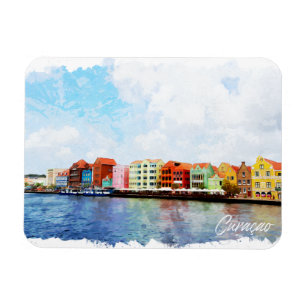 Beautiful Curucao Island Travel Magnet
