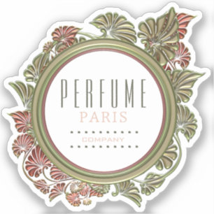 Beautiful Custom Floral Label Kiss-Cut 