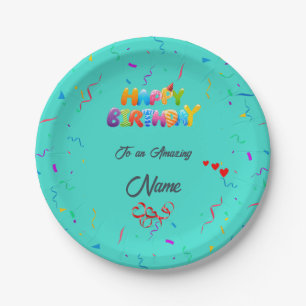 Beautiful Custom Paper Plates for Birthday Parties