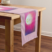 Beautiful Custom Pink-Purple Table Runner