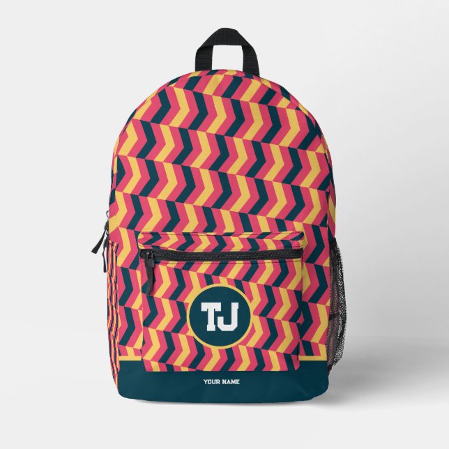Beautiful Custom Soccer High School Printed Backpack (Front)