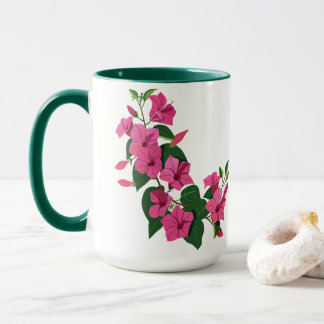 Beautiful Customised Floral Magic Coffee Mug