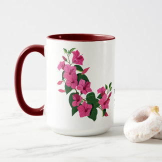Beautiful Customised Floral Magic  Mug