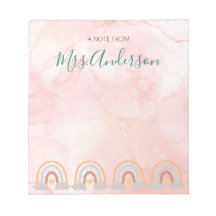 Beautiful Cute Boho Rainbow Teacher Appreciation