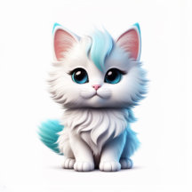 Beautiful cute cat design for print 6500 on 6500