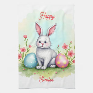 Beautiful Cute Easter Bunny Collection Tea Towel