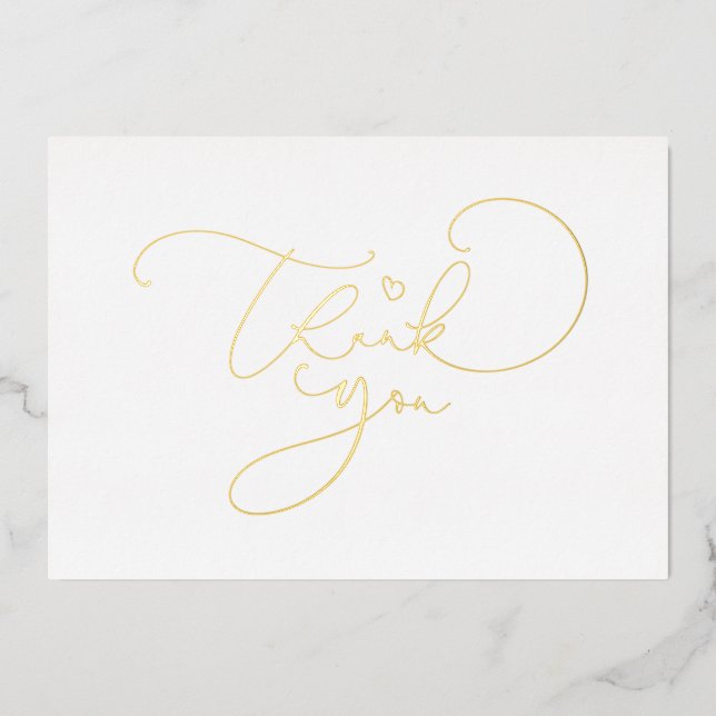 Beautiful Cute Script Calligraphy Thank You (Front)