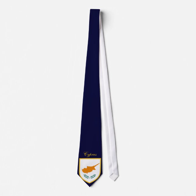 Beautiful Cyprus Flag Tie (Front)