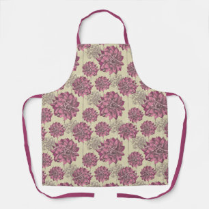 Beautiful Dahlia Flower Apron