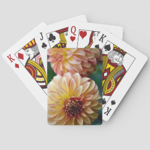 Beautiful dahlia flower print playing cards