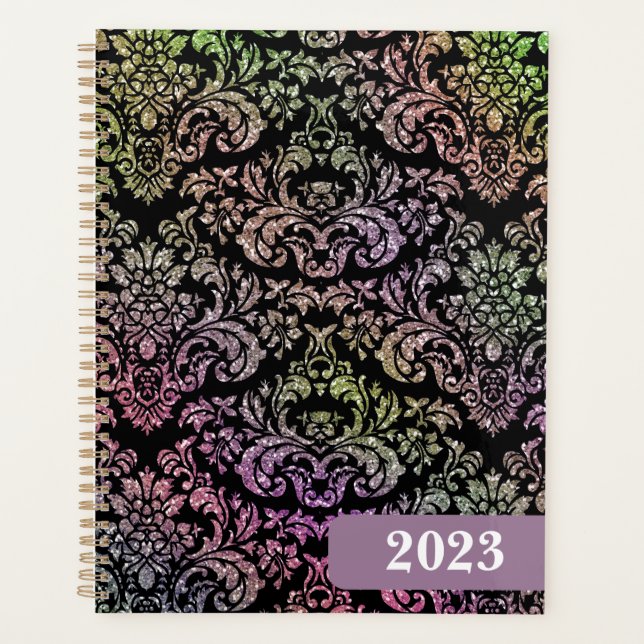 Beautiful damask calendar 2023 planner (Front)