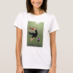 Beautiful Dancing Woman Cat Dancing Performance T-Shirt