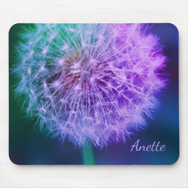 Beautiful Dandelion on Blue Background |  Mouse Mat (Front)