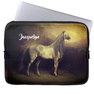 Beautiful Dappled Grey Arabian Stallion Laptop Sleeve