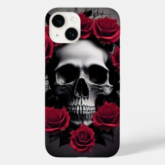 Beautiful Dark and Gothic Roses Skull Sigil
