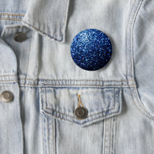 Beautiful Dark Blue glitter sparkles 6 Cm Round Badge