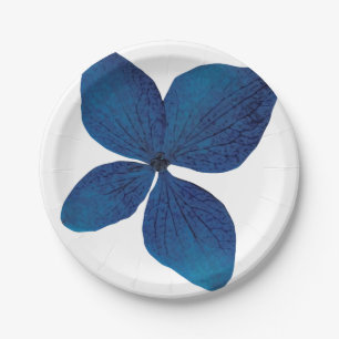 Beautiful Dark Blue Orchid Paper Plate