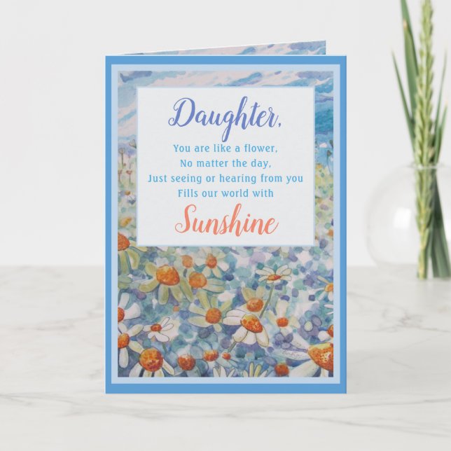 Beautiful Daughter Birthday Card (Front)