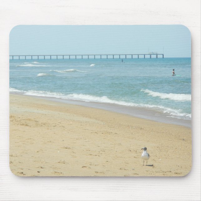 Beautiful Day at The Beach Mouse Mat (Front)