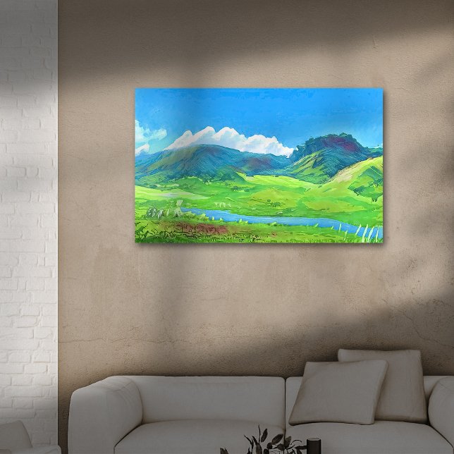 Beautiful Day at the Hills Canvas Print (Creator Uploaded)