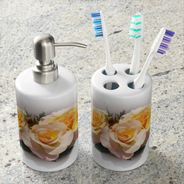 Beautiful Day Breaker Roses Bathroom Set (Front)