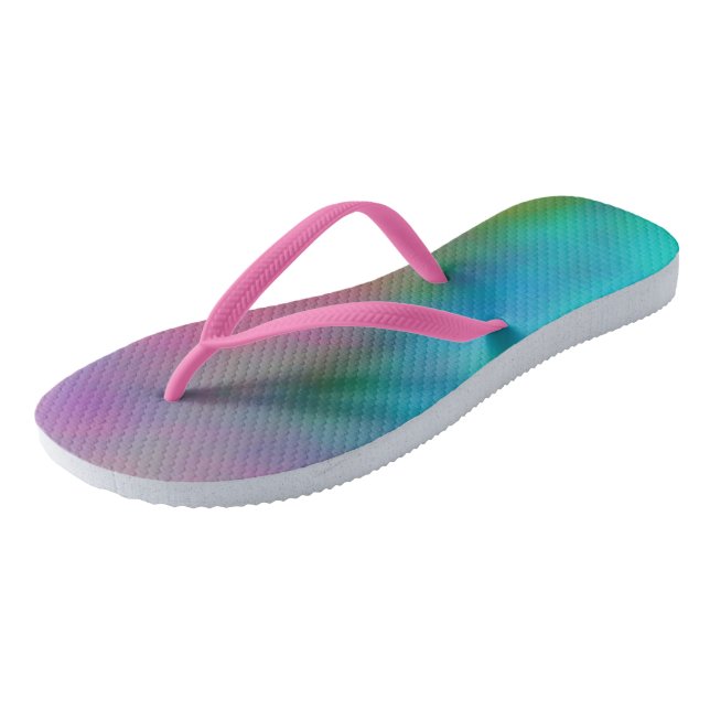 Beautiful Day Flip Flops (Angled)