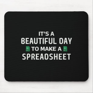 Beautiful day for a spreadsheet mouse mat