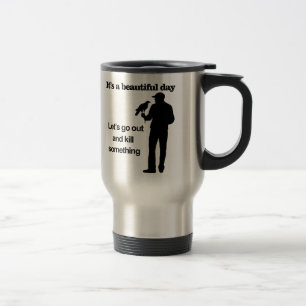 Beautiful Day for Falconry Travel Mug
