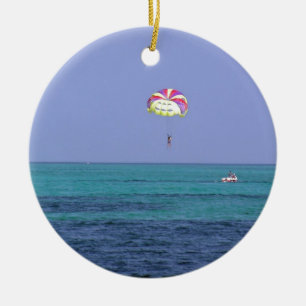 Beautiful day for para-sailing ceramic tree decoration