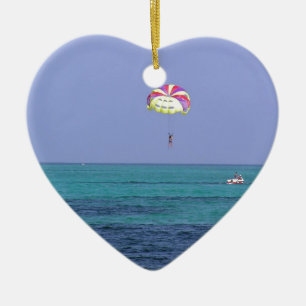 Beautiful day for para-sailing ceramic tree decoration