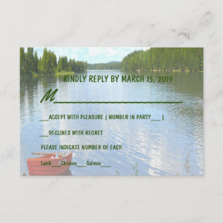 Beautiful Day - Lakeside Wedding Event Party RSVP Invitation