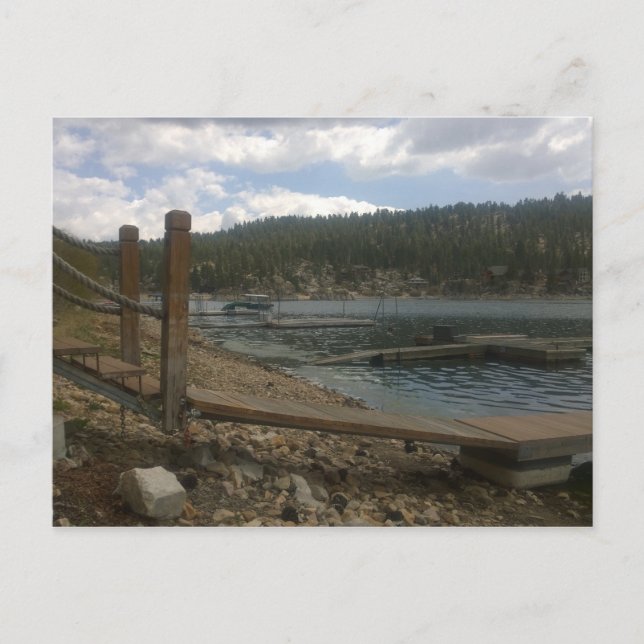 Beautiful Day on the Lake Dock Postcard (Front)