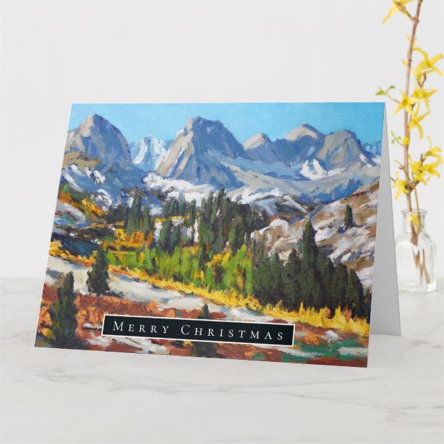 Beautiful Day on the Mountain Card (Yellow Flower)