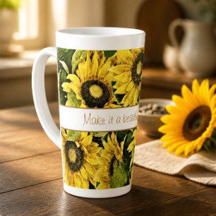 Beautiful Day Sunflower Latte Mug