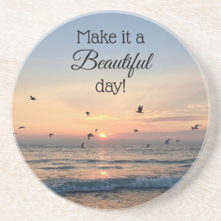 Beautiful Day Sunrise Beach Coaster