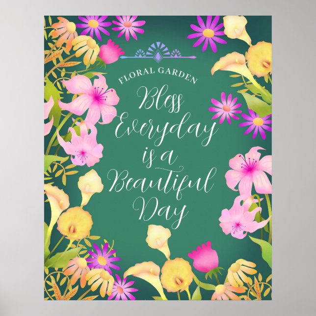 Beautiful Day Turquoise Poster (Front)