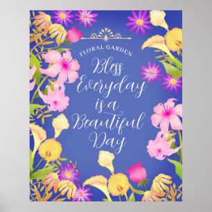 Beautiful Day Violet Poster