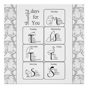 Beautiful days for you  in your honey week poster