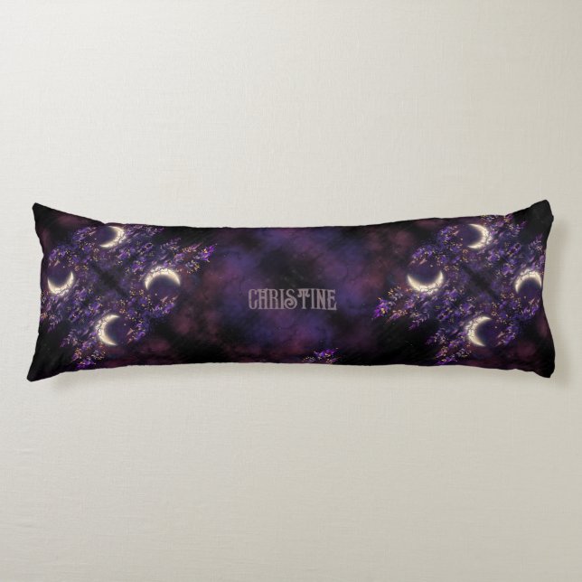 Beautiful DBL-sided wisteria spells purple custom Body Cushion (Front)