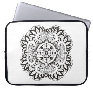 Beautiful Deco Square Doodle Laptop Sleeve