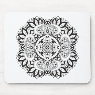 Beautiful Deco Square Doodle Mouse Mat