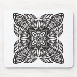 Beautiful Decor Square Doodle Mouse Mat