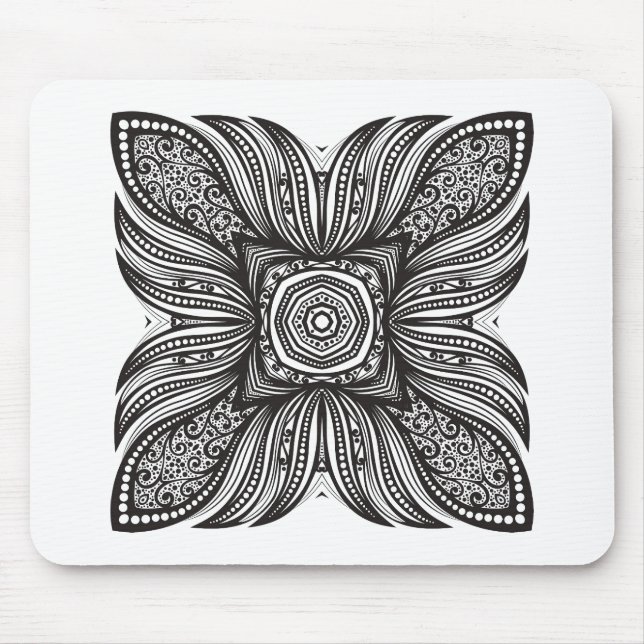 Beautiful Decor Square Doodle Mouse Mat (Front)