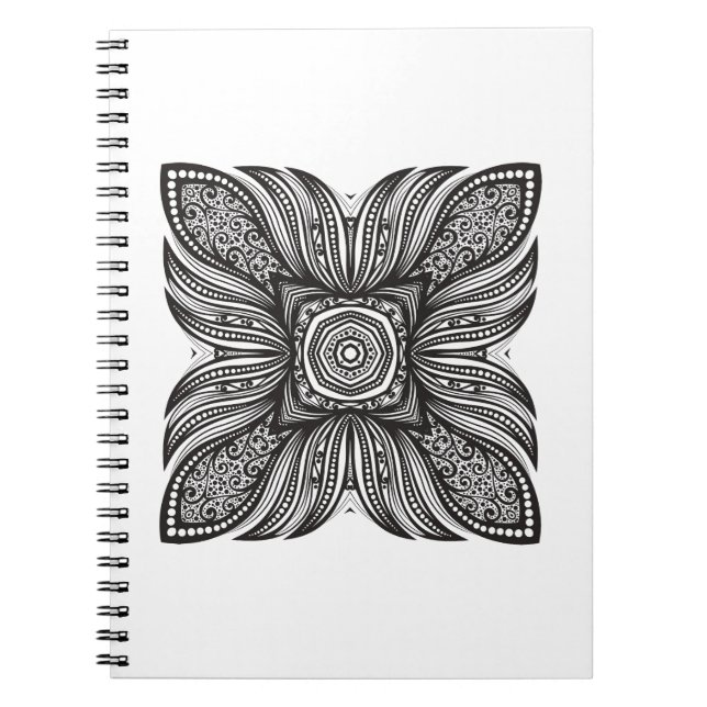 Beautiful Decor Square Doodle Notebook (Front)