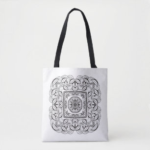 Beautiful Decorative  Square Doodle 2 Tote Bag