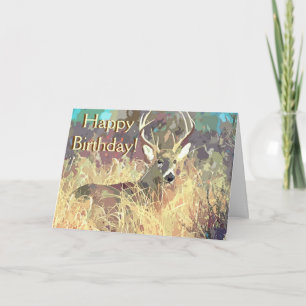 Beautiful Deer Birthday Card