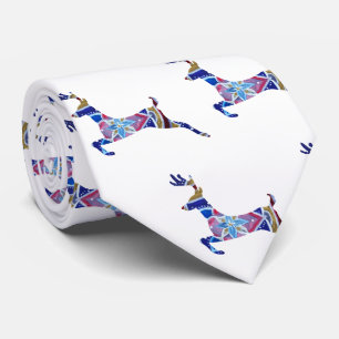 Beautiful deer mandala art Art Tie