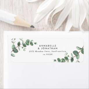 Beautiful delicate eucalyptus foliage wedding